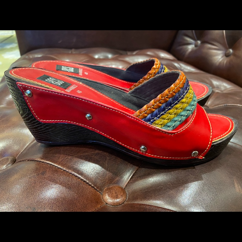 Red ECS Sandals 3 inches high heel size 40